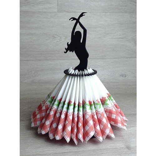 Интерьерная деревянная салфетница на стол Болеро 450₽