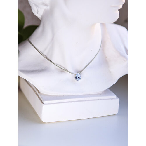 Колье фианит голубой 522₽