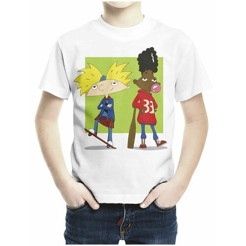 фото Футболка каждому своё, размер 134, белый