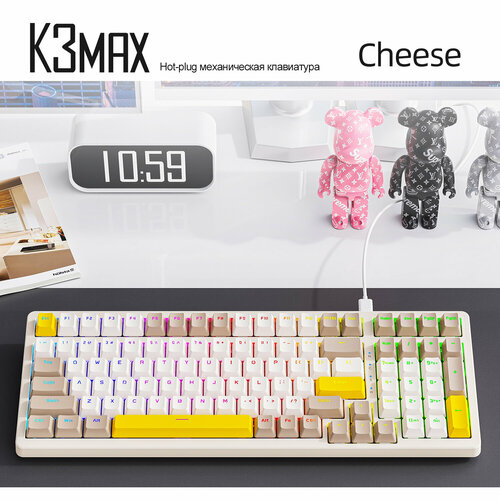 Клавиатура игровая Wolf K3Max Cheese 100 кнопок RUS проводная 397900₽