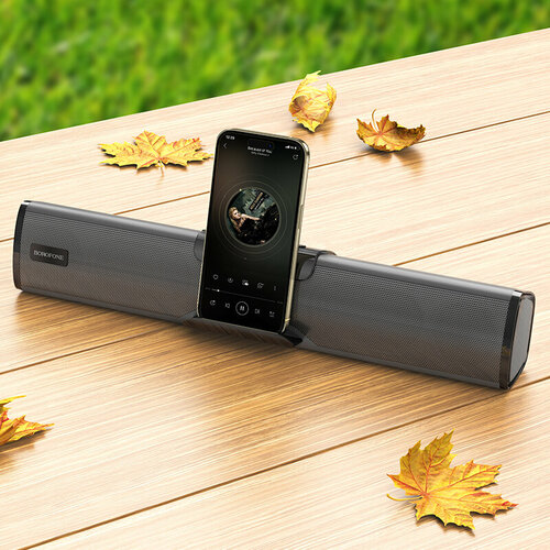 Bluetooth саундбар TWS 10 Вт подставка псмартфон Borofone BP11 серый 246800₽