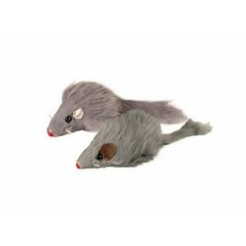Игрушка (YUGI) мышь из искусственного меха 5см, 2 шт. /YT10281-1/