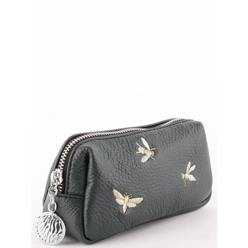 фото Косметичка curanni, 4х7х15 см, зеленый