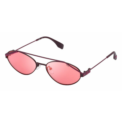 Солнцезащитные очки Fila SFI019 0R61, прямоугольные, оправа: металл, черный