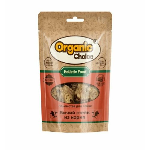 Organic Сhoice Лакомство для собак Бычий стейк из корня, 55 г