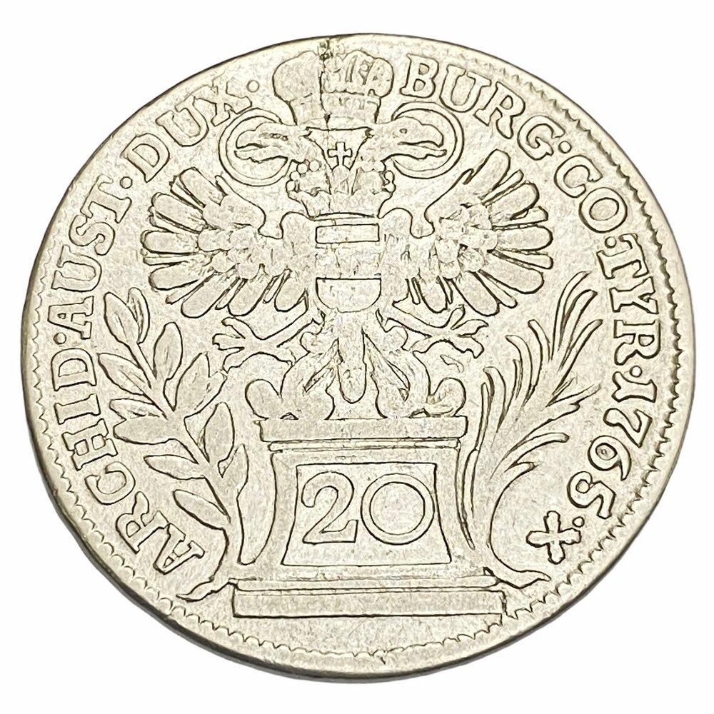 Австрия 20 крейцеров 1765 г. (Герб Австрии)
