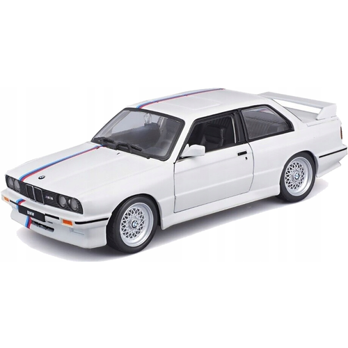 Машина Bburago 1988 BMW 3 Series M3 1/24 белый 18-21100