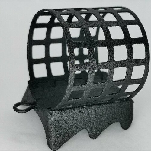 фото Груз-кормушка металлическая x-feeder me grip m perfo, цвет matt black, 130 г, 45 мл