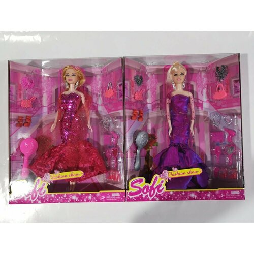 Игровой набор Красотка Shantou Gepai BBL77155 в комплекте кукла 29 см предметы 17 штук игр наб красотка в компл кукла 29см предм 3шт в ассорт кор