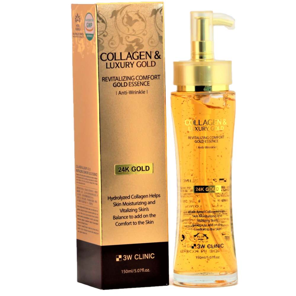 Эссенция для лица Collagen & luxury gold revitalizing comfort gold essence 3W Clinic 150мл XAI Cosmetics Korea Co., Ltd - фото №12