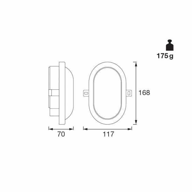 Светильник светодиодный LEDVANCE ЖКХ 6 Вт LED 4000 К белый - фотография № 3