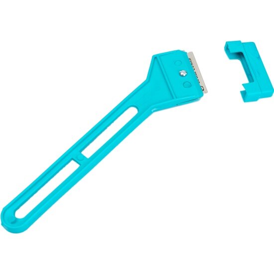 фото Скребок аквариумный дарэлл с лезвием, бирюзовый