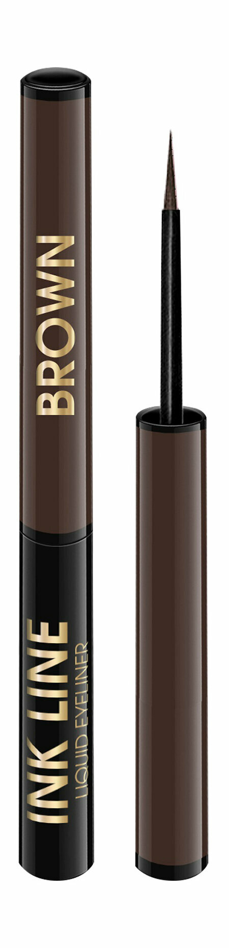 ART-VISAGE Жидкая подводка для глаз Liquid Eyeliner Ink Line, 3 мл, коричневая