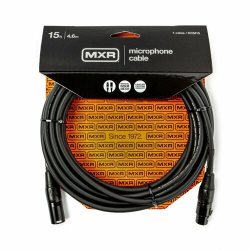 dcist1rr mxr коммутационный кабель 30см стерео dunlop DCM15 MXR Микрофонный кабель, 4.5м, Dunlop