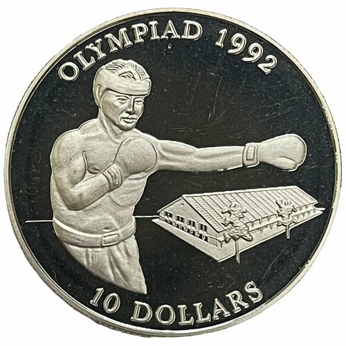 Соломоновы острова 10 долларов 1992 г. (XXV Летние Олимпийские игры, Барселона 1992) (Proof)