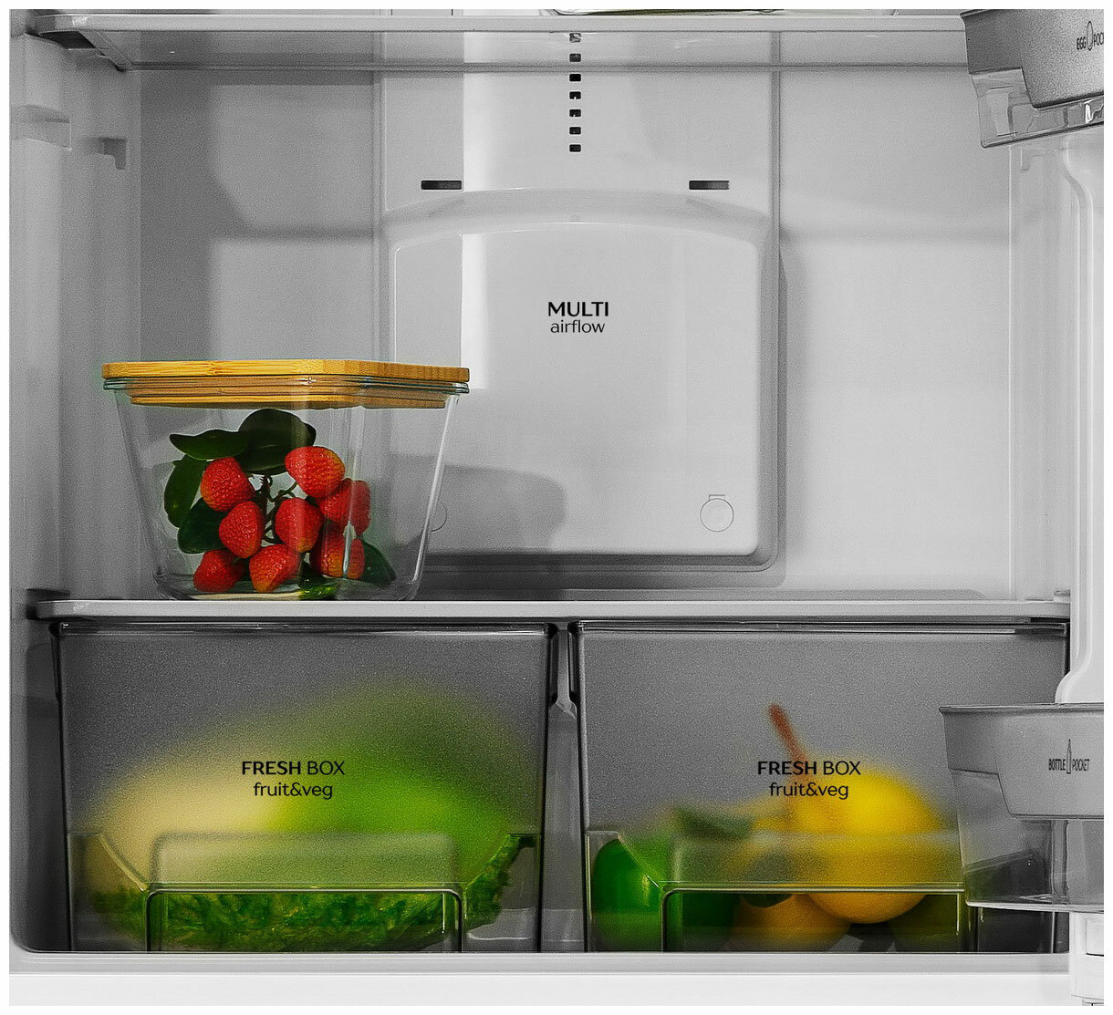 Двухкамерный холодильник Benoit 344E серебристый металлопласт - фотография № 4