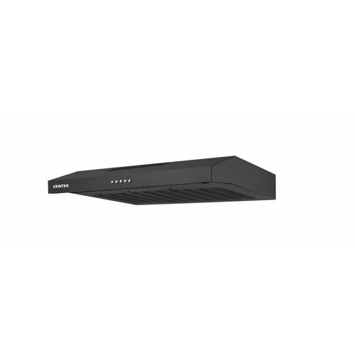 Вытяжка Centek CT-1801-50 Black <козырьковая> ширина 50 см, 350 м3/час (120 Вт), 3 скорости, LED черный