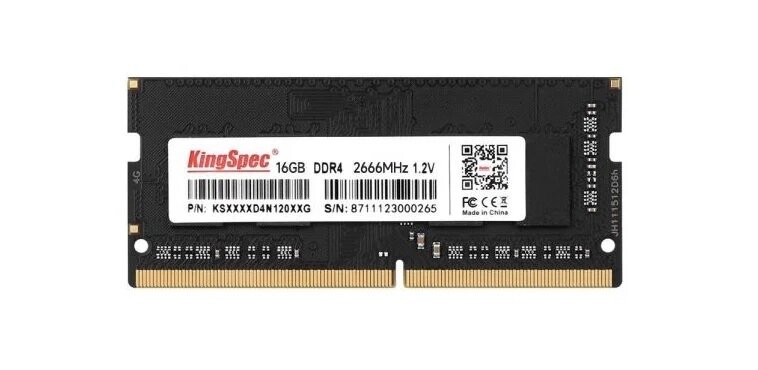 Модуль памяти sodimm DDR4 16 gb 2666 mhz Kingspec KS2666D4N12016G