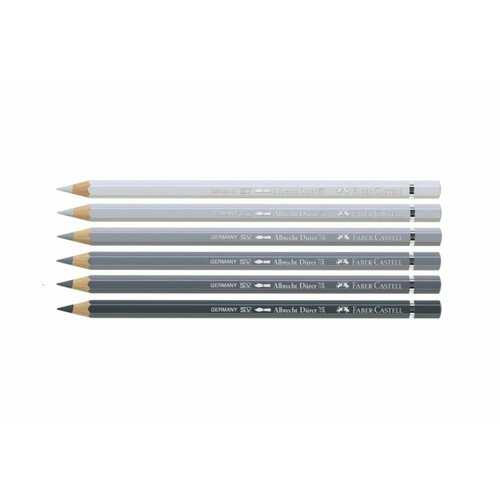 Faber-Castell Набор акварельных карандашей Faber-Castell Durer холодные серые, 6шт