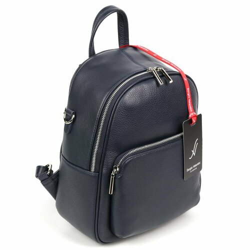 фото Рюкзак sergio valentini, фактура гладкая, синий