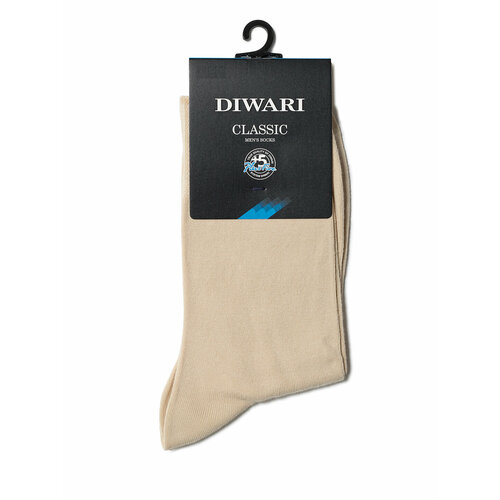 Носки Diwari, размер 27(42-43), бежевый носки и гетры diwari носки мужские classic 3 пары 5с 08сп 2 шт