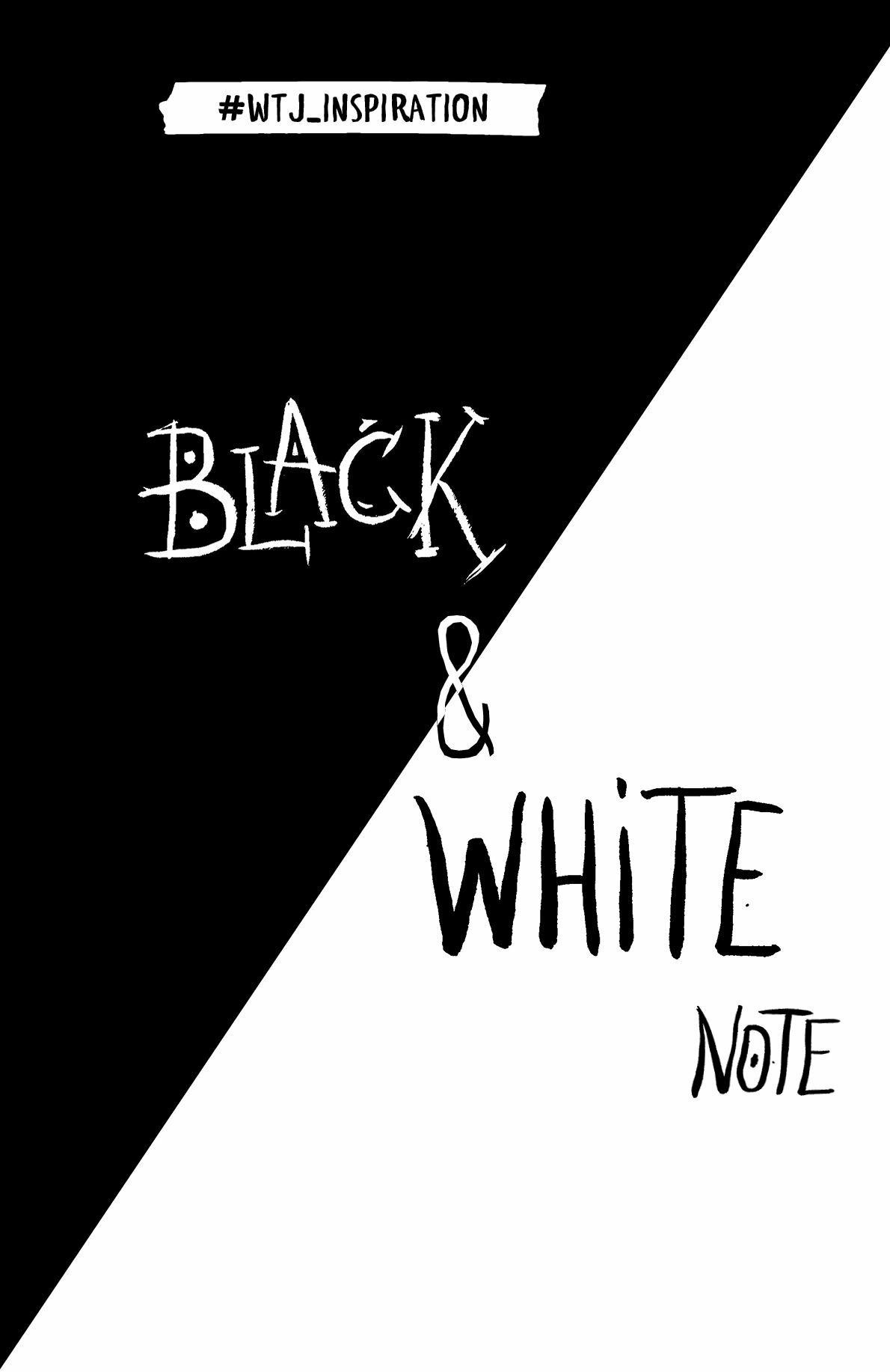 Black&White Note Стильный блокнот с черными и белоснежными страницами (мягкий)