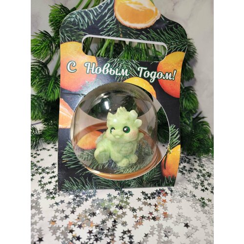 Символ года Дракончик в сумочке зеленый