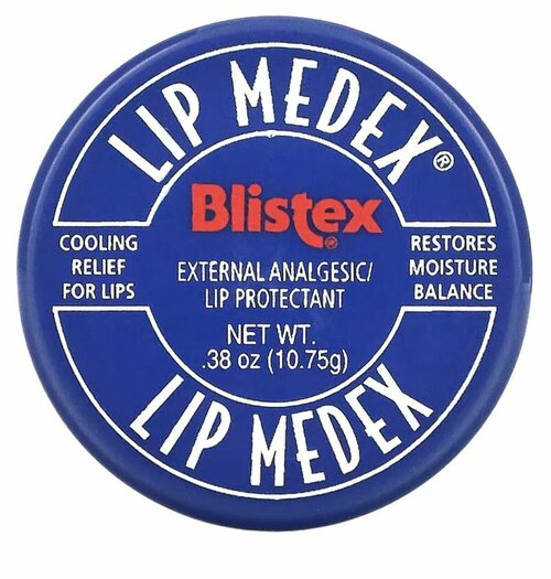 Blistex, Lip Medex, наружное обезболивающее средство для защиты губ, 10,75 г