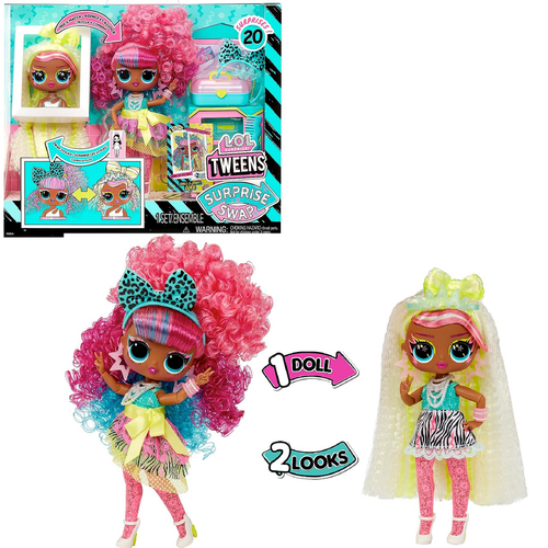 Кукла LOL Surprise Tweens Swap Curls 2 Crimps Cora 593263 куклы и одежда для кукол abtoys кукла с розовыми волосами в розовой пачке 20 см