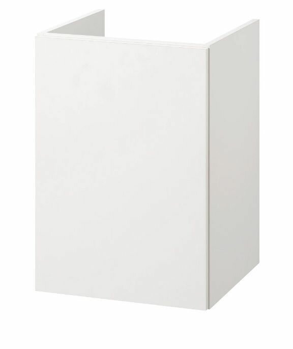 Шкаф тумба под раковину для ванной IKEA FISKAN фискон, 40x40x60 см, глянцевый белый