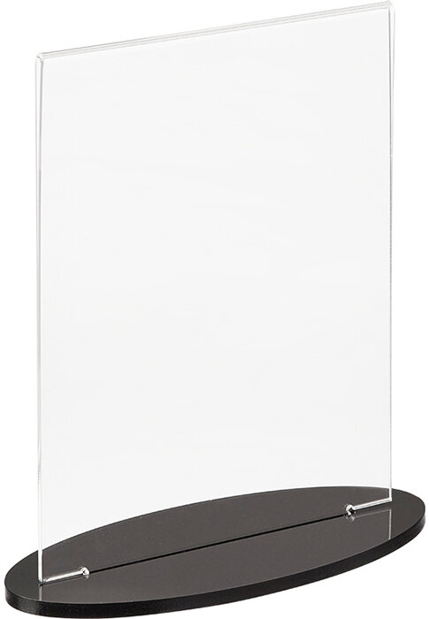 Менюхолдер Подставка настольная Attache А5 210х150 мм вертикальная, двухсторонняя (прозрачная)