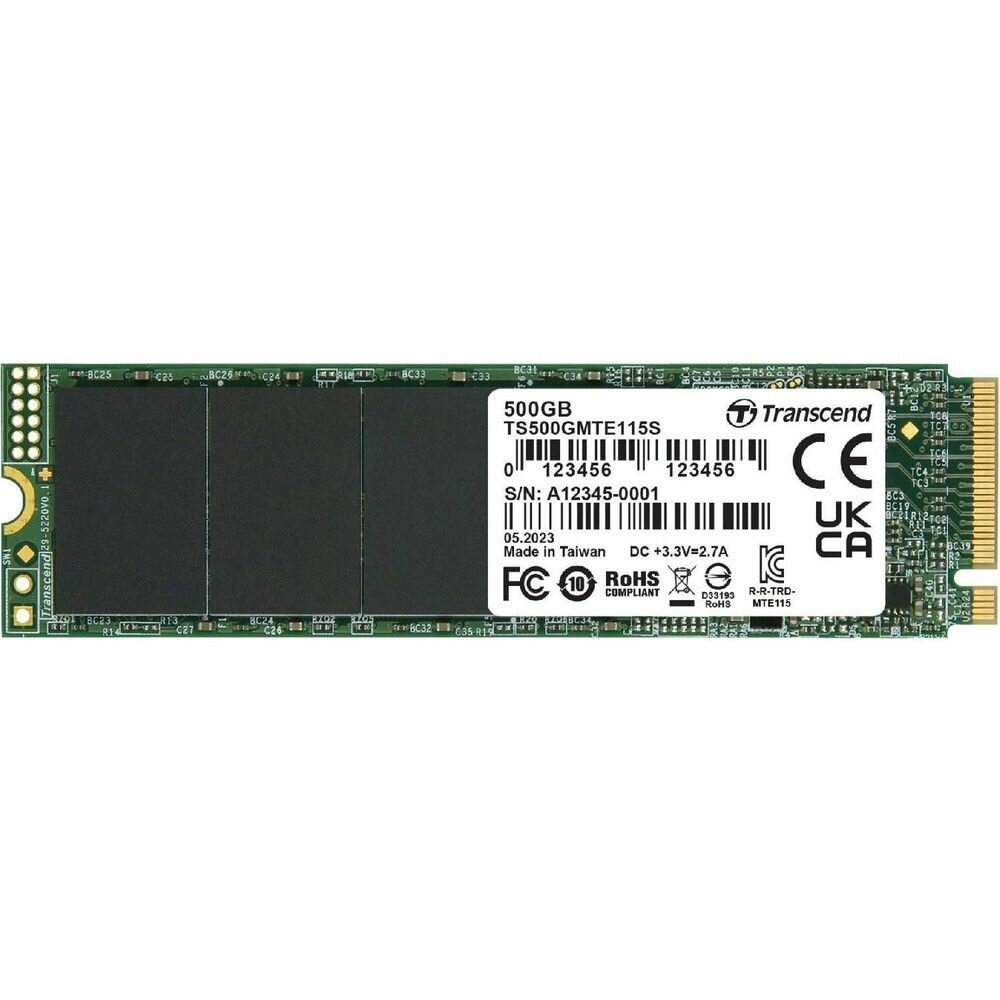 Внутренний SSD диск TRANSCEND MTE115S 500GB, M.2 (TS500GMTE115S)