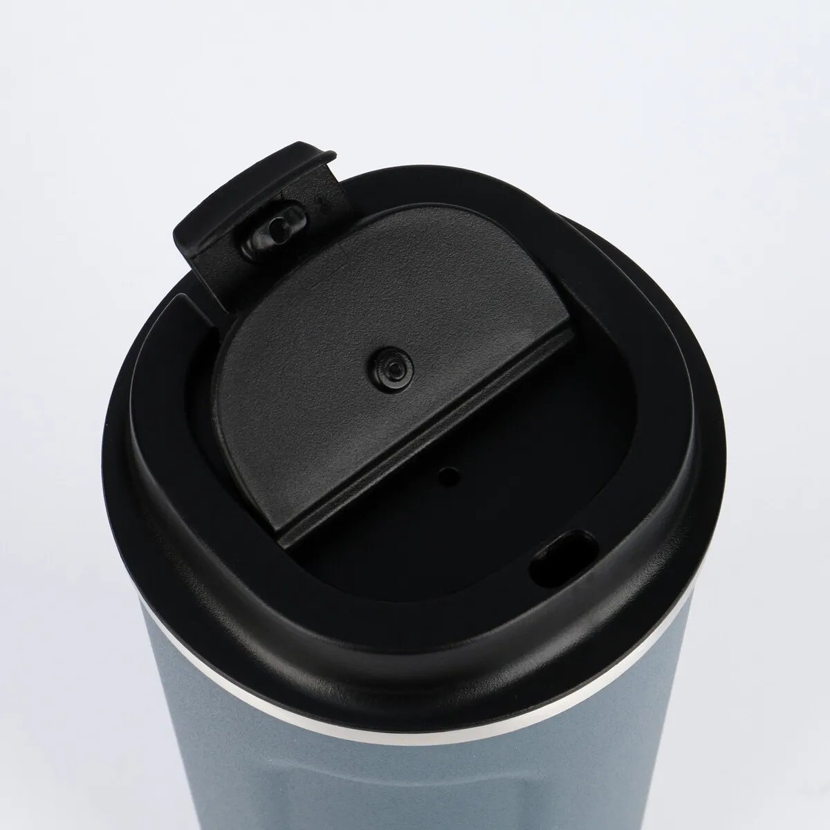 Термокружка "Vacuum Cup" - автомобильная термокружка для кофе и чая, объем 380 мл цвет темно-серый
