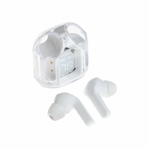 Наушники беспроводные Air31 TWS вакуумные BT 50 45230 мАч прозрачные белые 171000₽