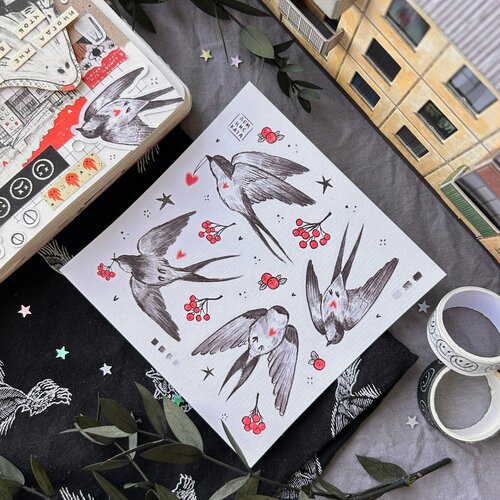 Стикерпак «Ласточки»