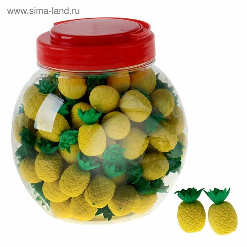 Ластик фигурный Ананас 100шт 1351₽
