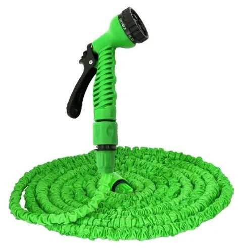 Комплект для полива XHOSE Magic Hose (с распылителем), 3/4" (19 мм), 30 м Зеленый