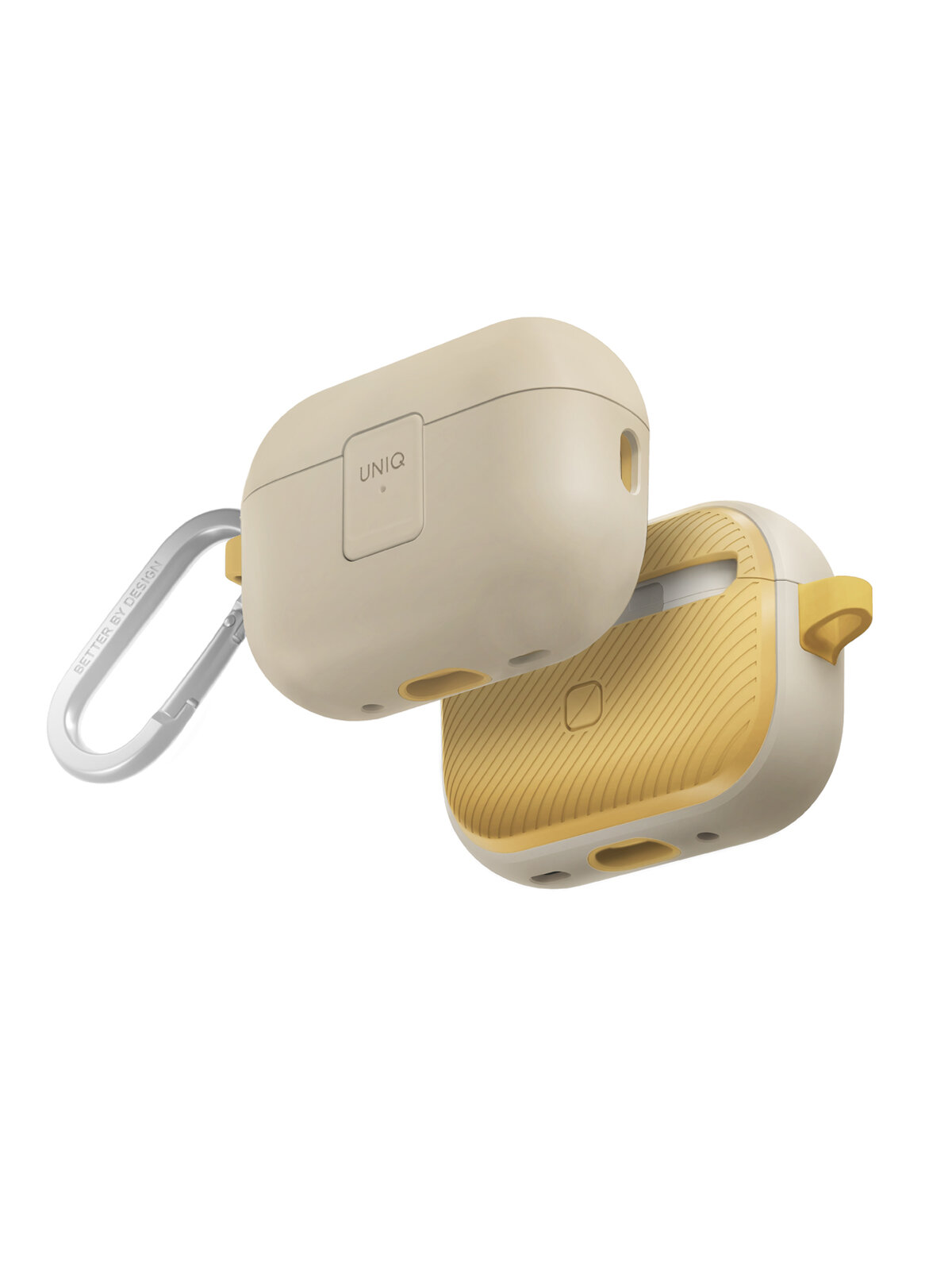 Uniq для Airpods Pro 2 чехол CLYDE Lock case Ivory/Canary Yellow — фото 1