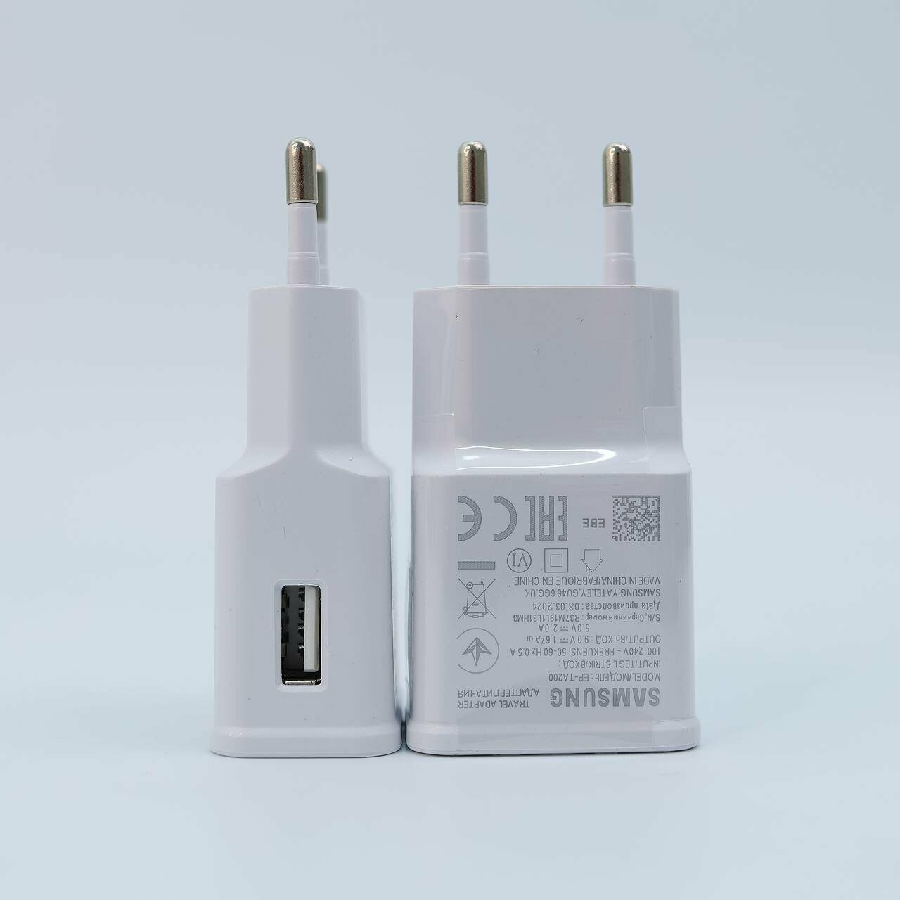 Сетевое зарядное устройство Samsung Galaxy S10, быстрая зарядка USB-C, 25Вт, матовое белое