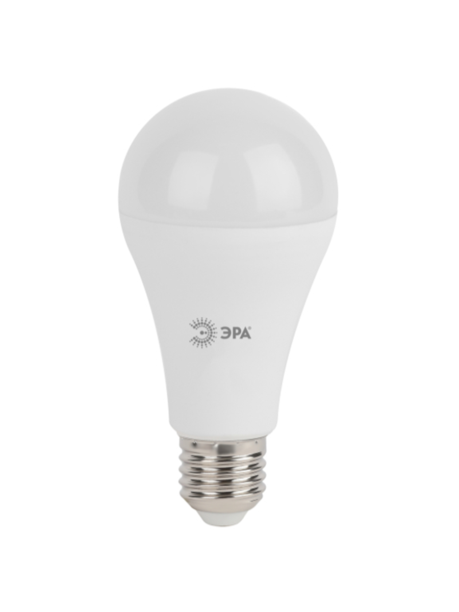 Лампочка светодиодная ЭРА 19Вт 1520Лм 2700K E27 A65 теплый белый свет груша