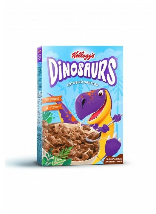 Готовый завтрак из злаков "Шоколадные лапы и клыки" 1/220 кор (ТМ "Kellogg’s"; "Dinosaurs") - фотография № 15