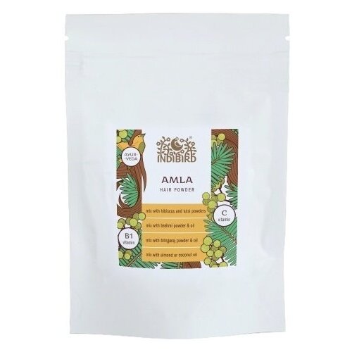 Indibird Порошок-маска для лица и тела Амла порошок (Amla Powder) 100 г indibird порошок маска травяной для мытья лица и тела грин грэм green gram powder 100 г