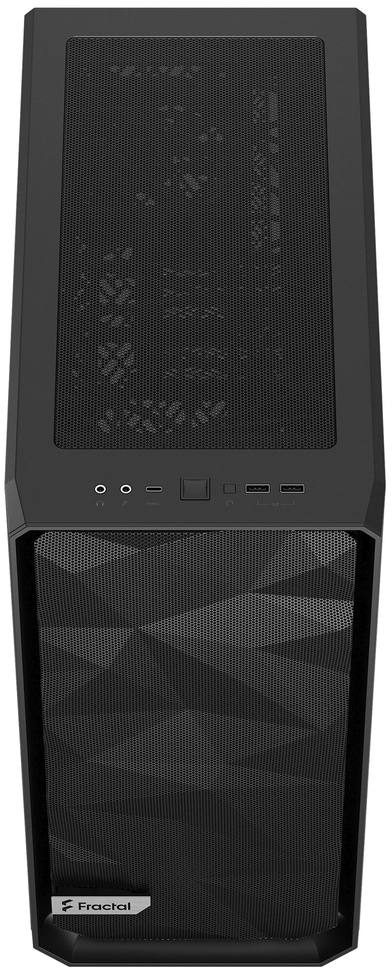 Корпус ATX Fractal Design FD-C-MES2C-02 черный, без БП, стенка из закаленного стекла, USB Type-C, 2*USB 3.0, audio - фото №7