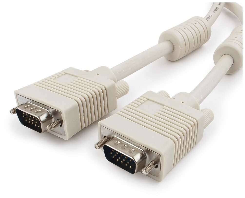 VGA кабель Cablexpert CC-PPVGA-6, 1.8 м, 15M/15M, тройн. экран, феррит. кольца