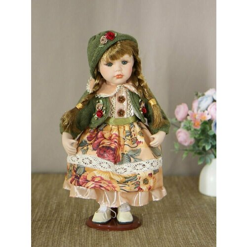 фото Кукла "соня" фарфоровая (на подставке), 30 см polly dolls