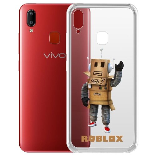 Чехол-накладка Krutoff Clear Case Roblox-Мистер Робот для Vivo Y91/Y91i/Y93/Y95 чехол накладка krutoff clear case женский день медвежонок тебя любит для vivo y91 y91i y93 y95