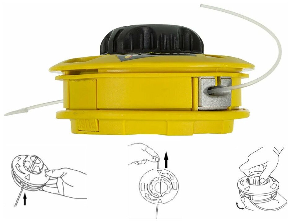 Головка с леской GTH "Easy Load" для GGT,GET-1200,GET-1500,GET-1700 - фотография № 4