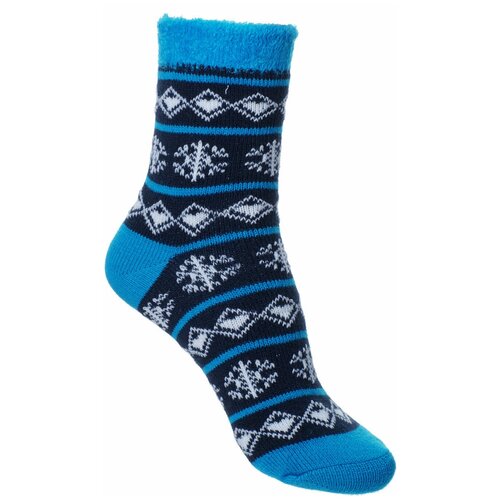 фото Женские носки yaktrax, фантазийные, размер 35-41, синий, голубой