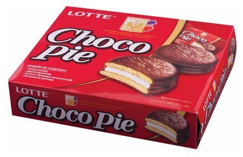 Пирожное Lotte Choco Pie, 336 г, 12 шт. в уп. - фотография № 9