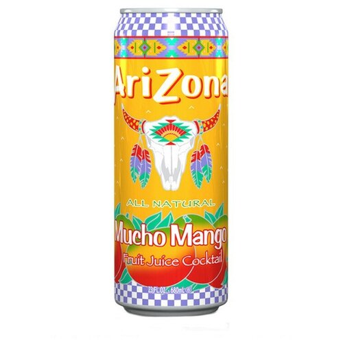 AriZona Напиток безалкогольный газированный Mucho Mango, 0.68л